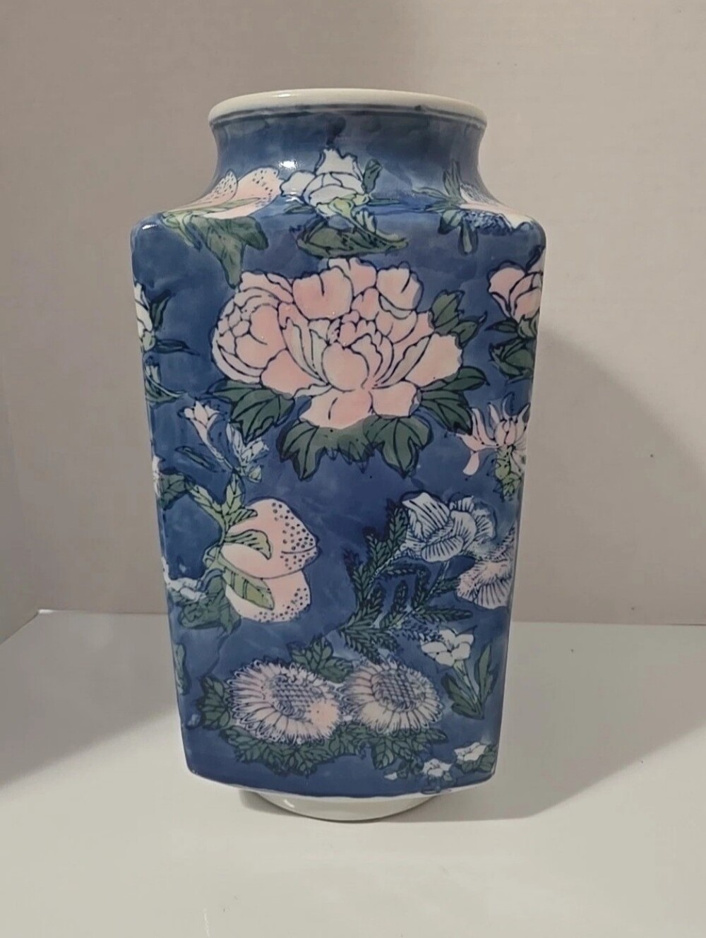Vintage Hand Painted Floral Vase